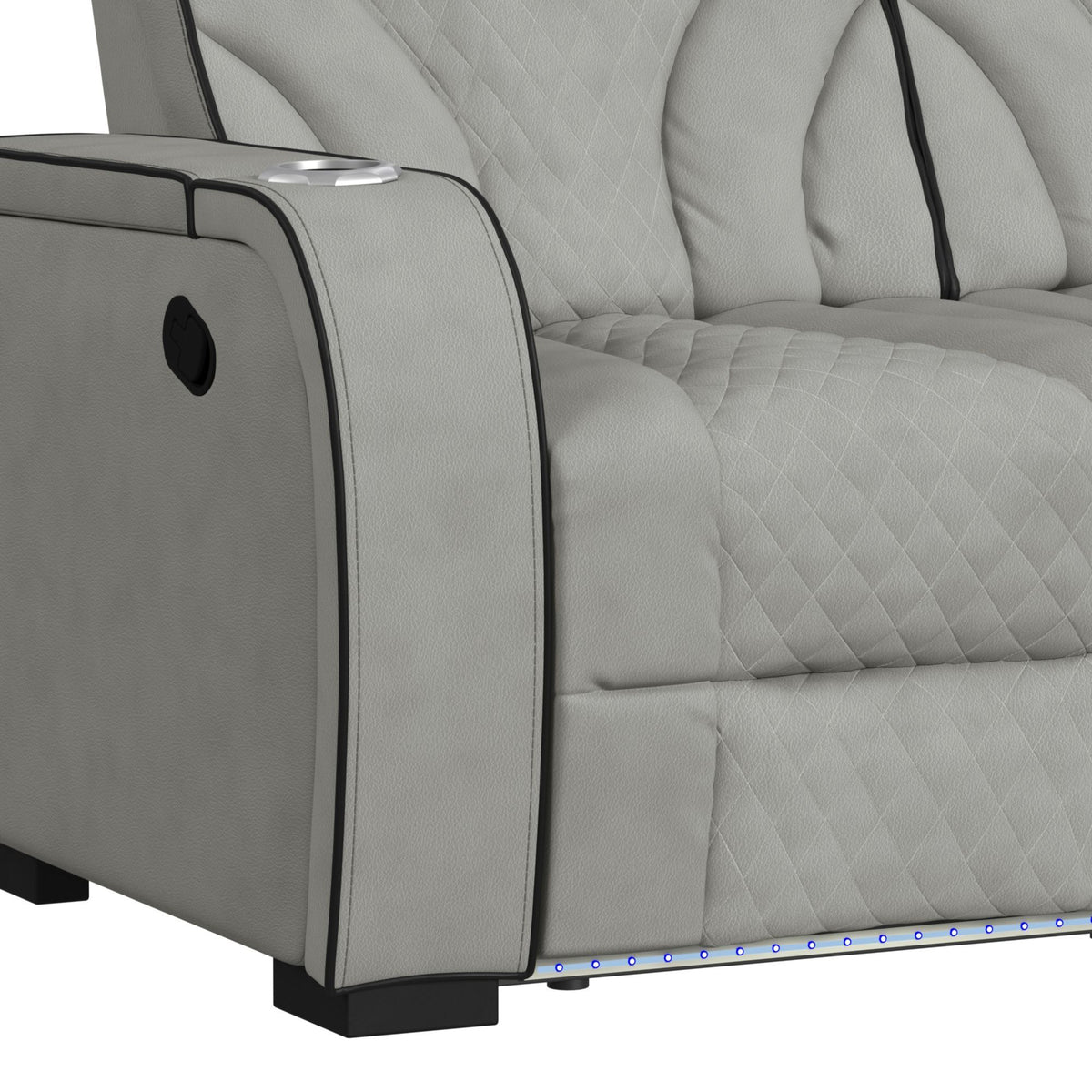 Blitz Living Room Set in Dark Gray by Elements International, view 30