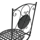 Lambert - Outdoor Chat Set - Black / Red