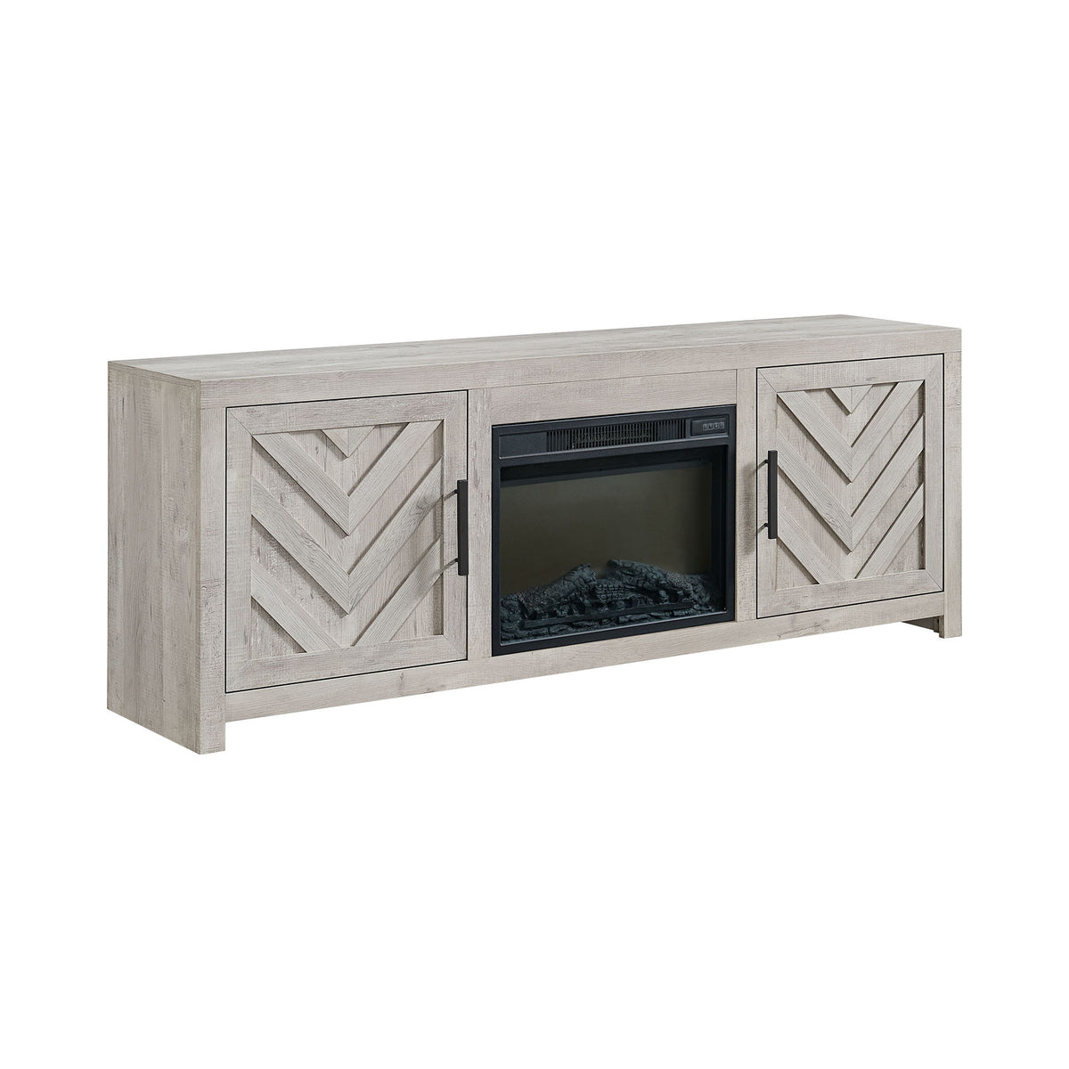 Eleanor TV Console in White by Elements International, view 23