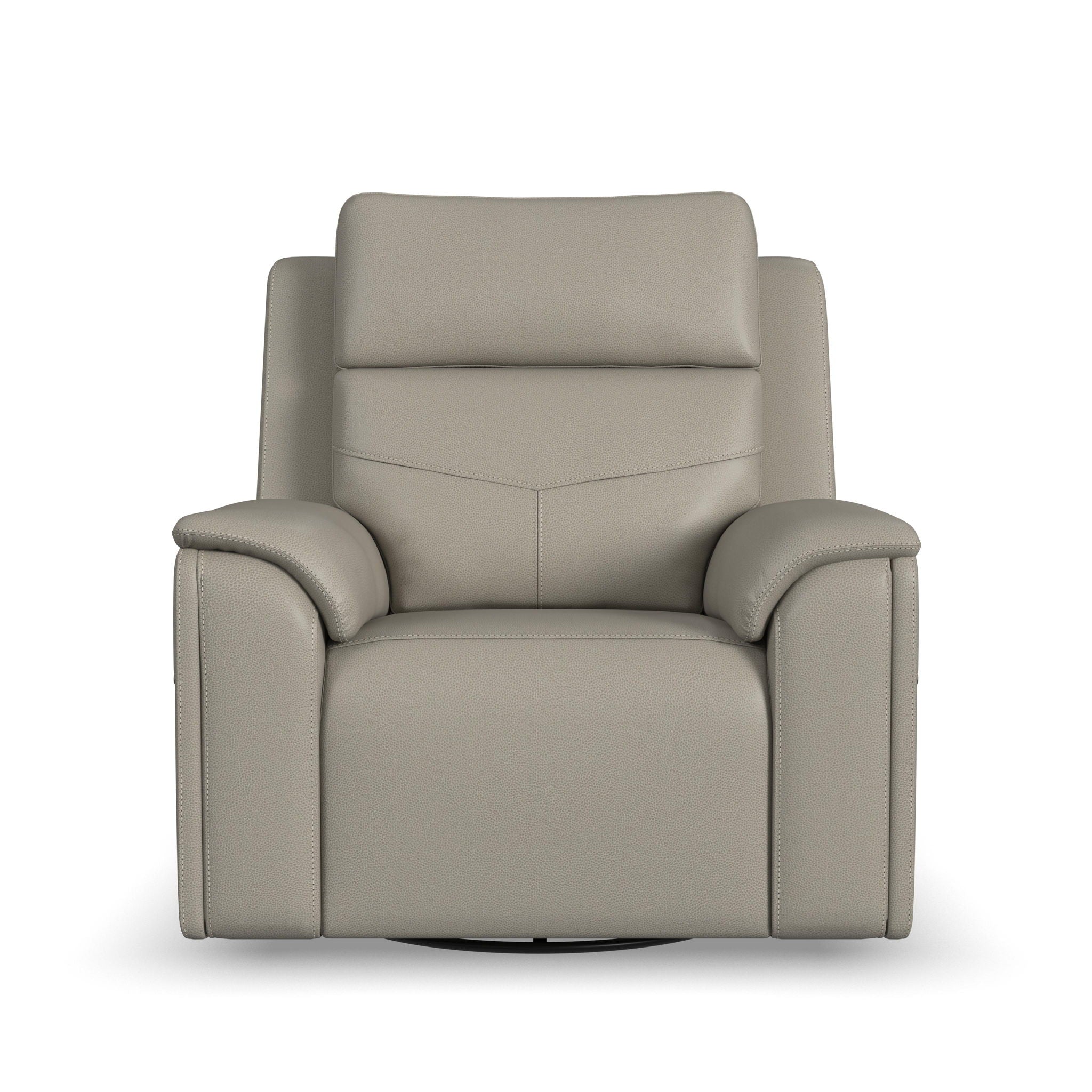 Vernon - Power Swivel Gliding Recliner With Power Headrest, Lumbar, Heat & Massage