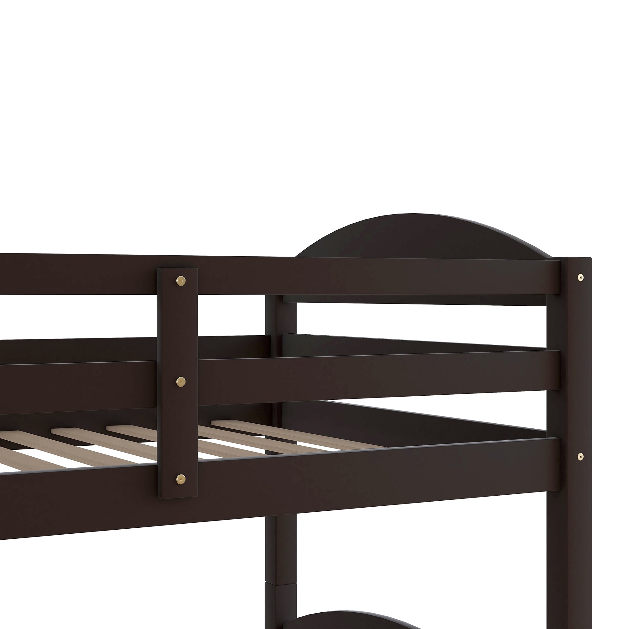 Twin L-Shaped Bunk bed with Trundle-Espresso{OLD SKU:LP000024AAP} - Atlantic Fine Furniture Melbourne FL