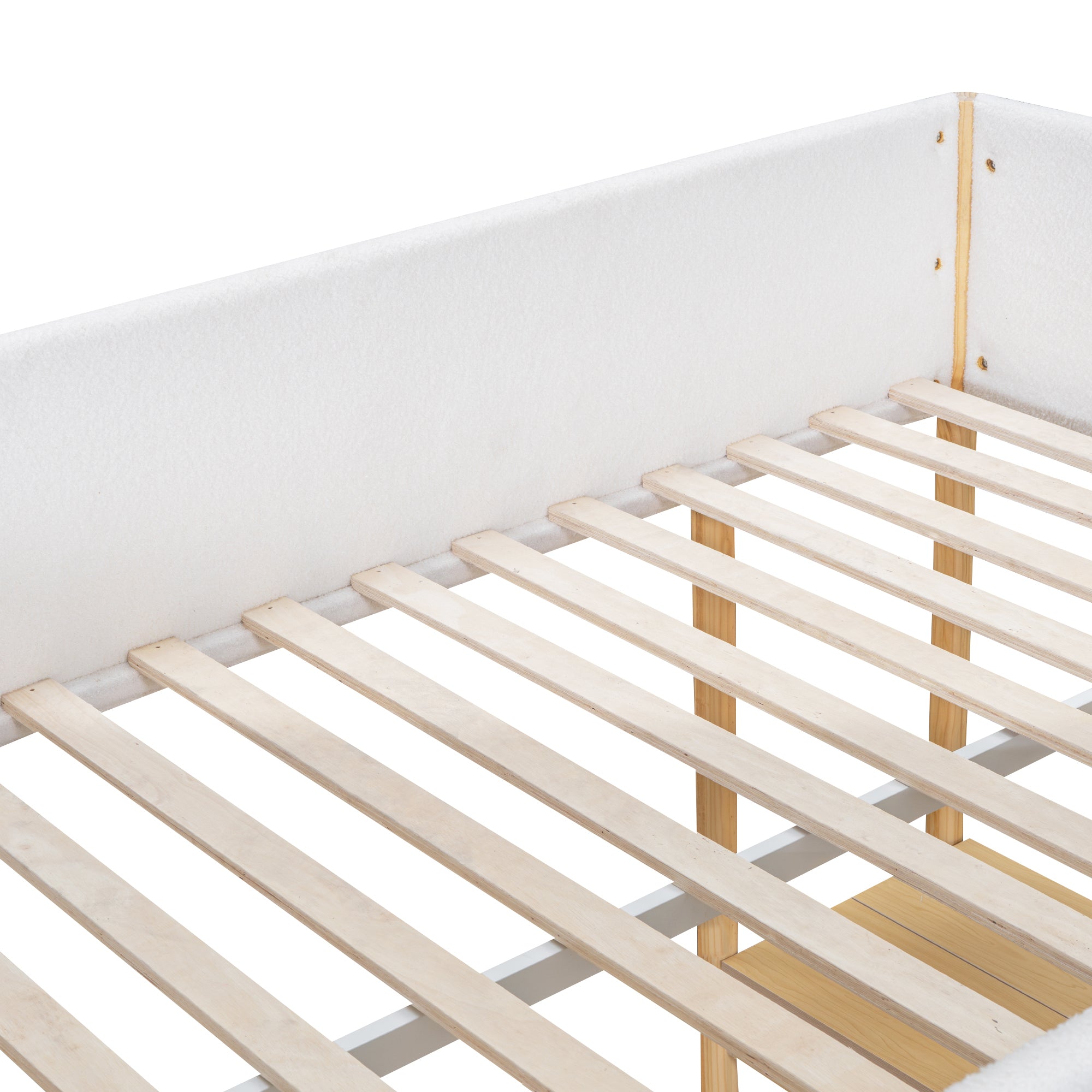 Full Size Teddy FleeceLoft Bed Wood Bed, Natural - Atlantic Fine Furniture Melbourne FL