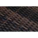 Wide Hand Patio Sectional With Cushions - Brown