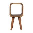 Minimalist Open Curved Nightstand