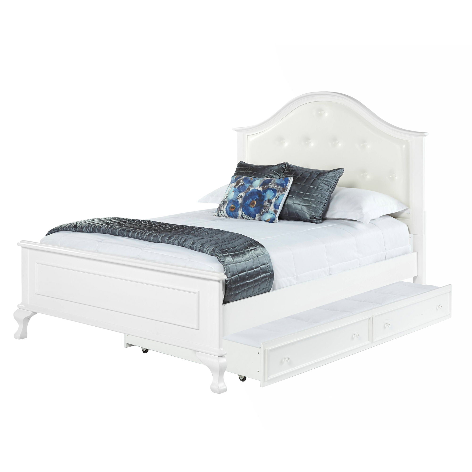 Jesse Panel With Trundle Bedroom Set in White by Elements International, view 11