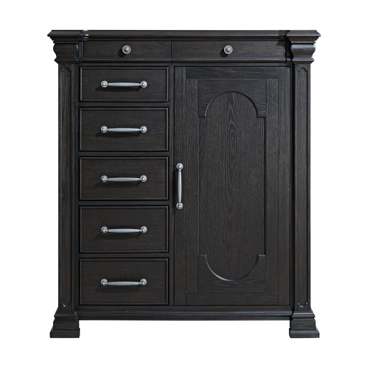 Kings Court 1 Door And 7-Drawer Chest in Black by Elements International, view 19