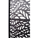 Outdoor & Indoor Privacy Screen Metal Privacy Screen, Freestanding Decorative Privacy Screen For Deck Balcony Patio - Black