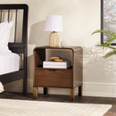 Modern Minimalist Curved Top Nightstand