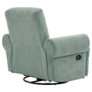 Manual Swivel Recliner Rocker Chair With Adjustable Backrest