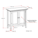 Redmond - Handcrafted Low Storage Cabinet