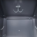 9 Door Lockers With Lock For Storage In Office, School, Gym, And Bedroom - Gray