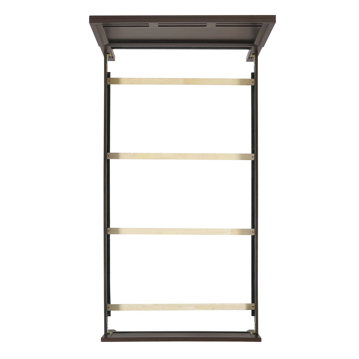 Beaumont Panel Bed in Dark Brown by Elements International, view 8