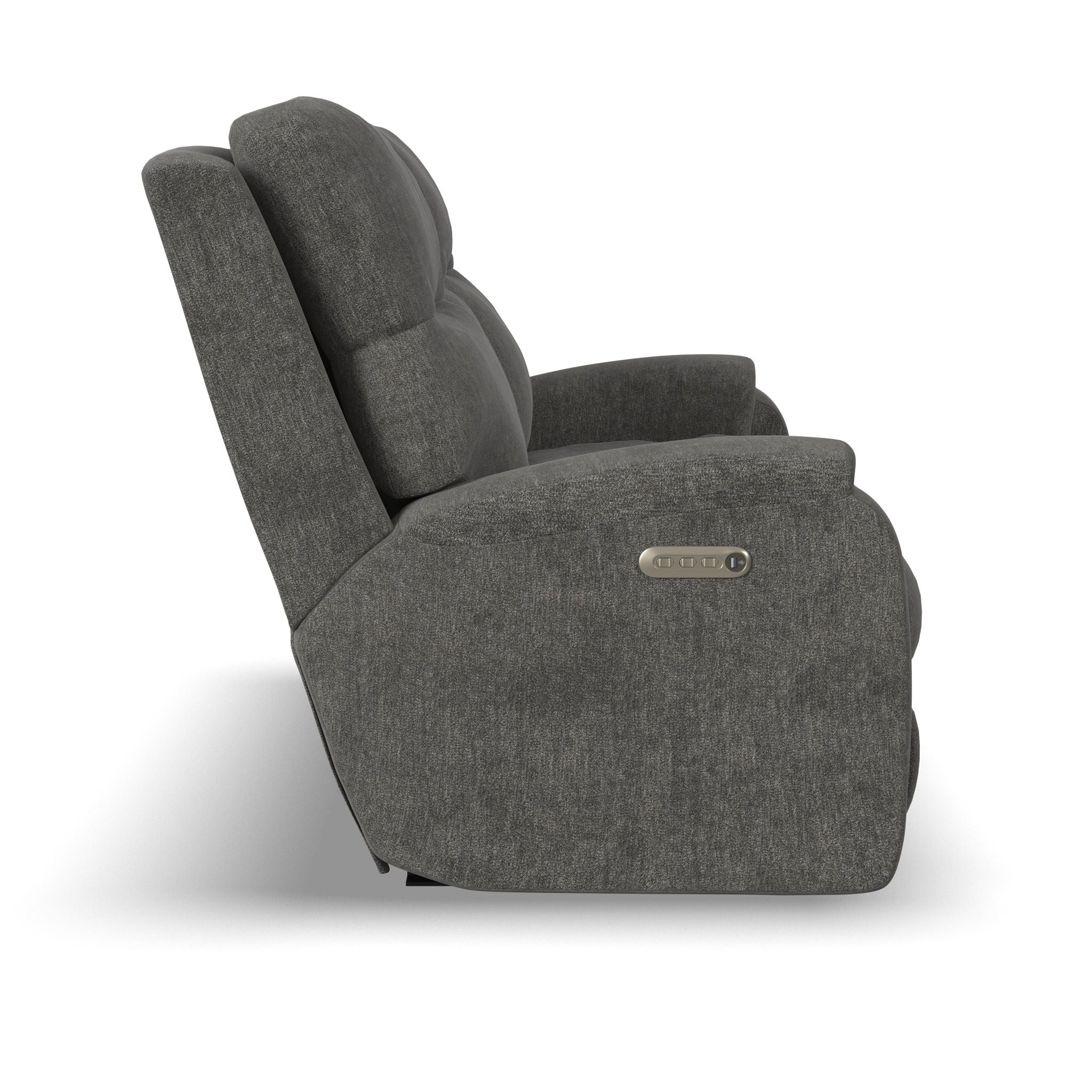 Penn - Transitional Fabric Power Reclining Sofa With Power Headrests & Lumbar