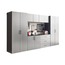 Astro Series - Garage Cabinet Set A With Soft Closing Drawers - Metallic Gray