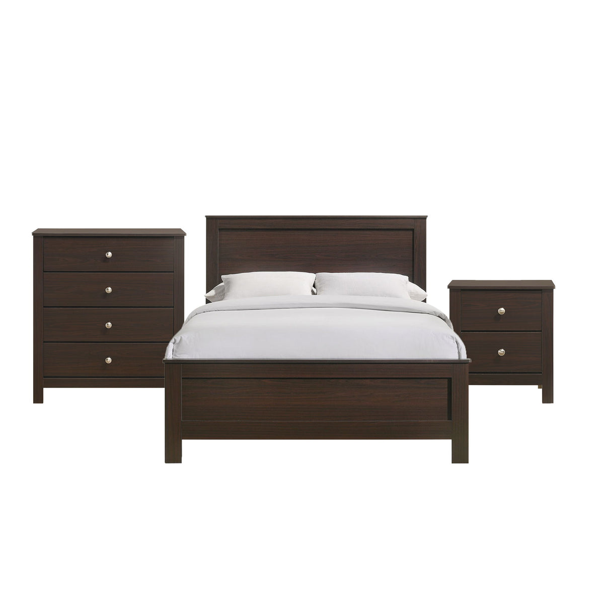 Sami Youth Panel Bedroom Set in Dark Brown by Elements International, view 12
