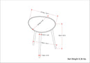 Tanner - Metal Side Table - Gold