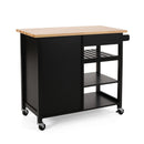Contemporary Design Kitchen Cart With Wheels