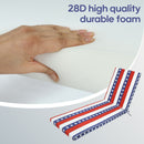 2 Piece Outdoor Chaise Lounge Cushion Set, Replacement Cushions For Patio Furniture, Flag - Red Striped