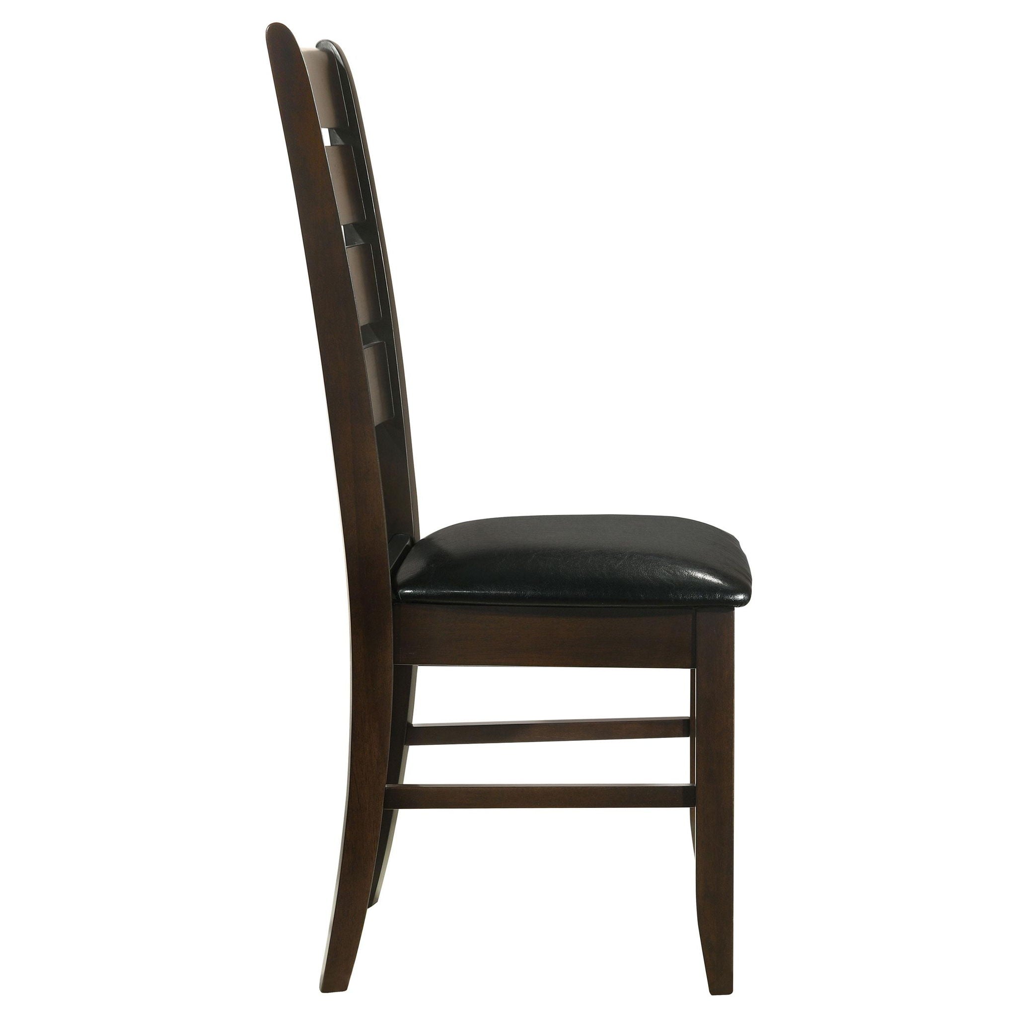 Dalila Wood Dining Side Chair Cappuccino (Set of 2) - Atlantic Fine Furniture Melbourne FL