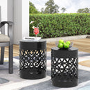 Delight - Powder Coated Iron End Table (Set of 2)