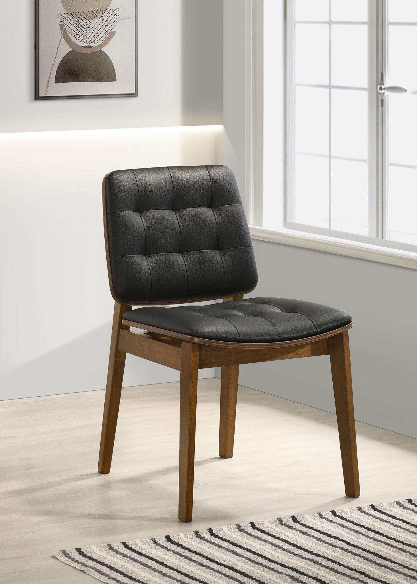 Redbridge Upholstered Dining Side Chair Walnut (Set of 2) - Atlantic Fine Furniture Melbourne FL