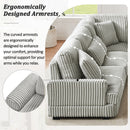 Oversized Sectional Sofa U - Shaped Sofa Couch Modern Sofa Upholstered In Soft Corduroy With A Chaise Lounge For Living Room