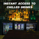 Beverage Refrigerators Glass Door Back Bar, Cooler, Commercial Beer Wine And Drink Fridge