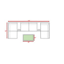 Comfortable Modern Patio Rattan Sectional Set With Cushions