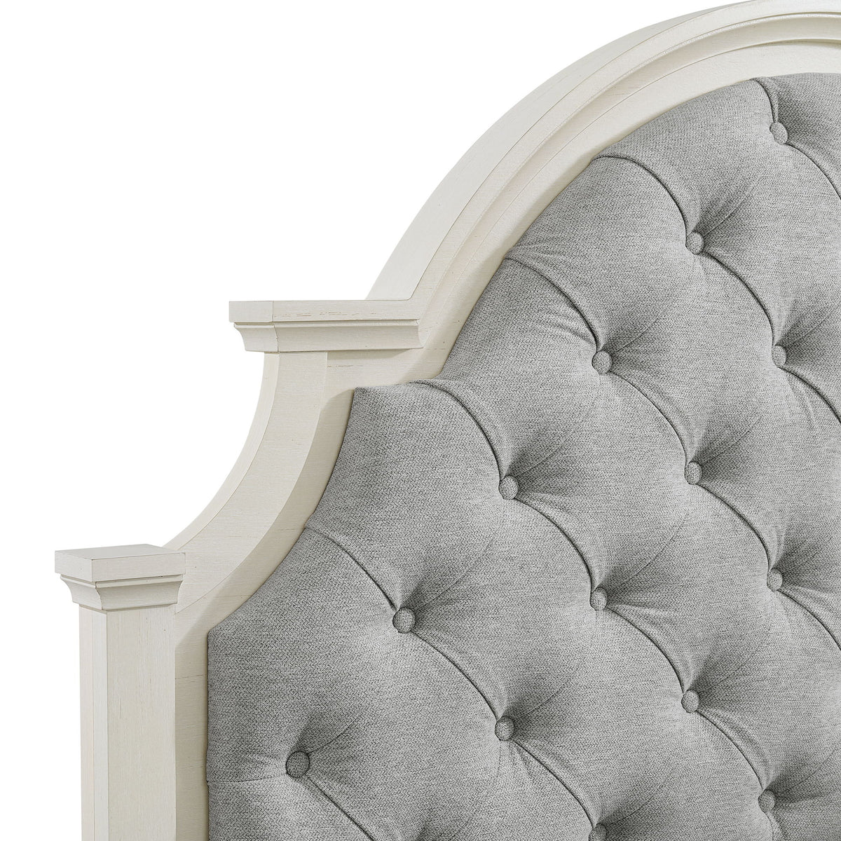 Eastwood Youth Upholstered Bed in White by Elements International, view 8