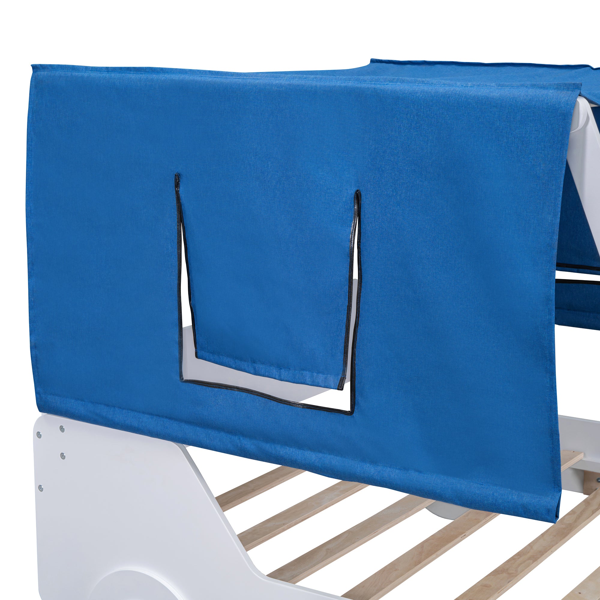Full Size Car Shaped Bed with Tents,White - Atlantic Fine Furniture Melbourne FL