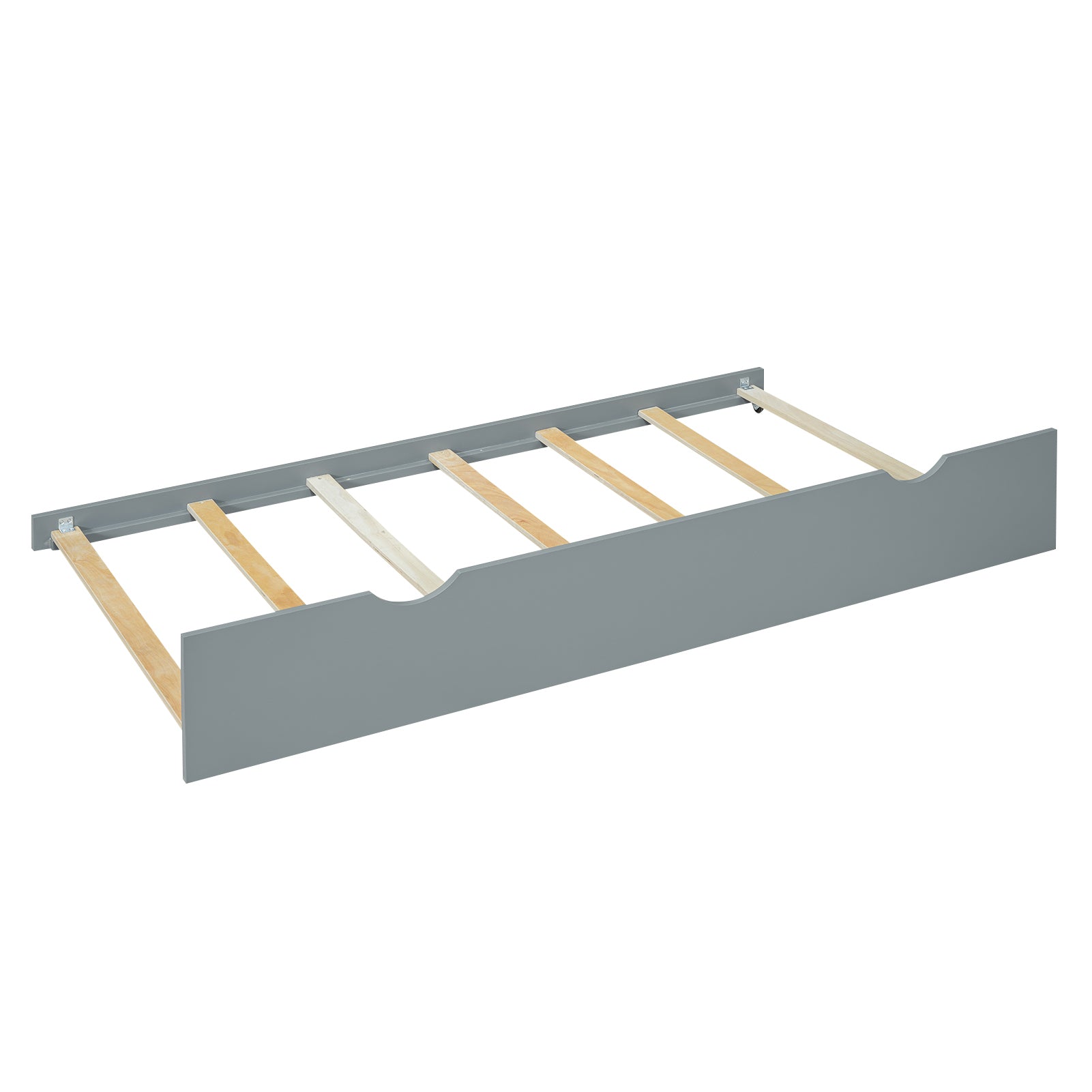 Twin Size Wood House Bed with Fence and Writing Board, Gray - Atlantic Fine Furniture Melbourne FL