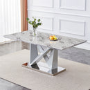 one table and eight chairs,Modern style table and chair set, suitable for restaurants and kitchens  F-VV C-001