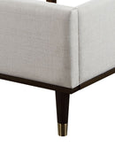 Carena - 5 Piece Bedroom Set (Eastern King Dresser Chest Mirror Nightstand) - Brown / Light Gray / White