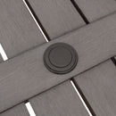 Modern Outdoor Dining Table With X Shaped Legs, Umbrella Hole