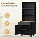 Farmhouse TV Stand With Solid Wood Gourd Shaped Legs For TVs Up To 70"