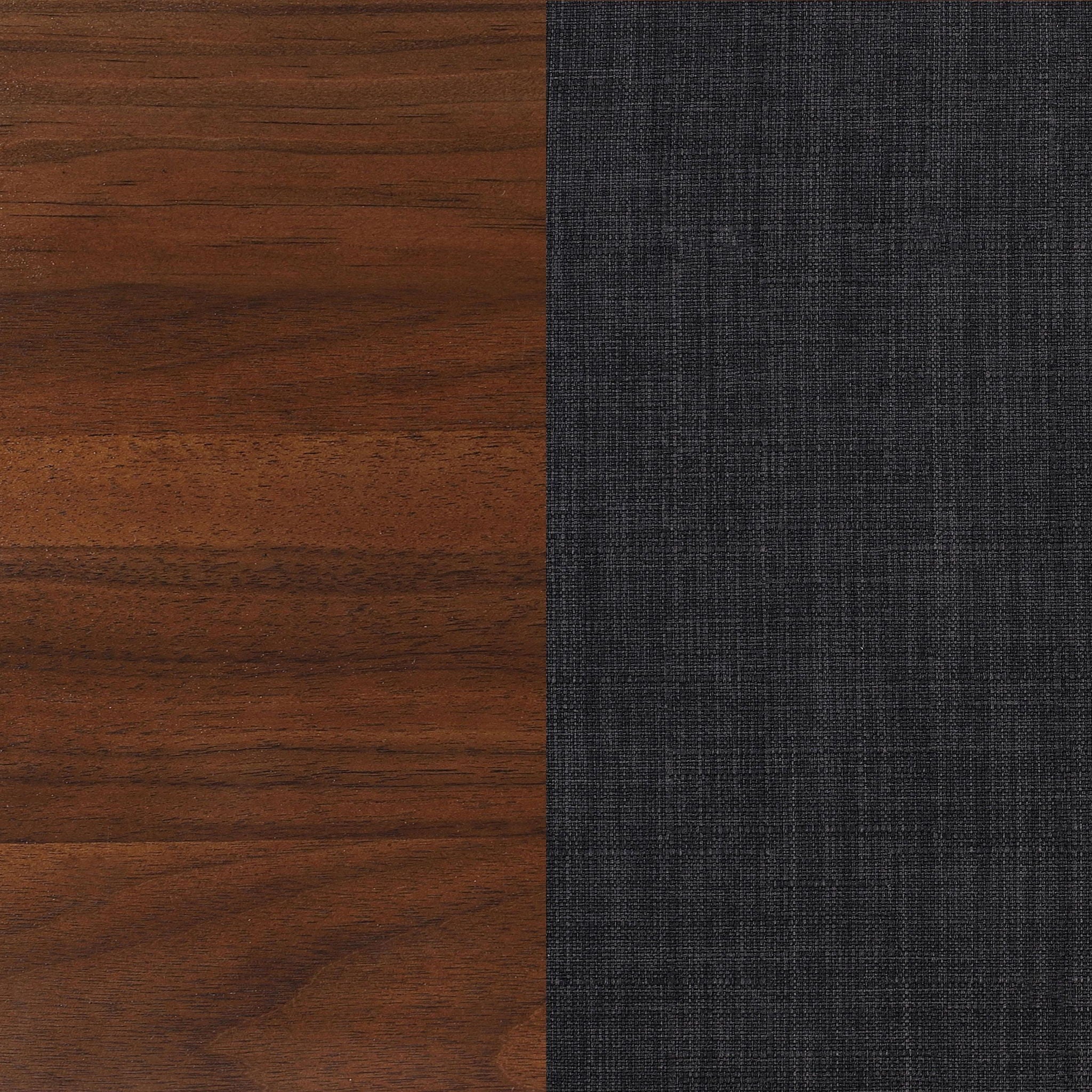 Robyn Wood Twin Platform Bed Dark Walnut