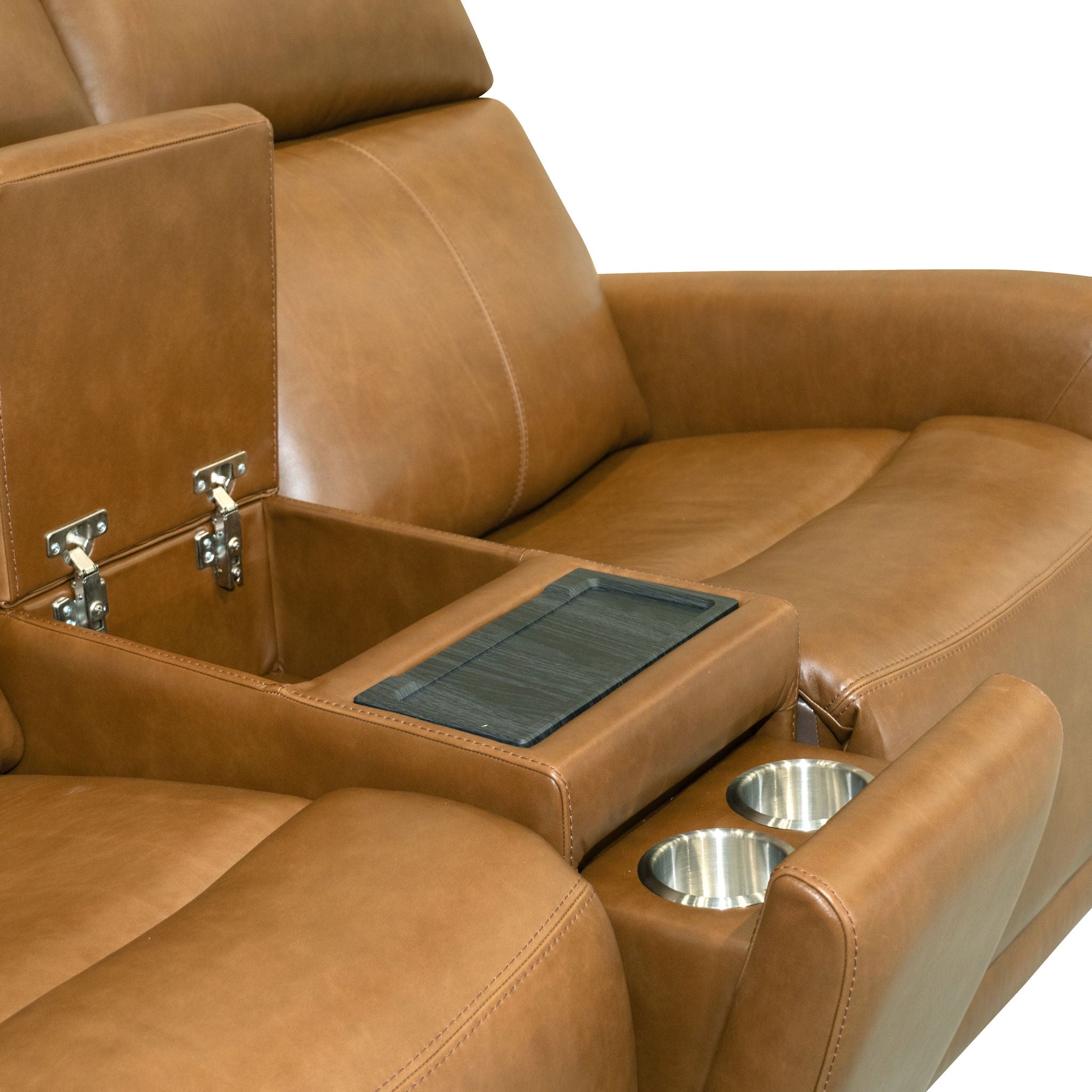Alister - Power Gliding Loveseat With Console, Power Headrests & Lumbar