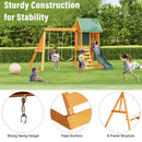 Children's Playset 3 In 1 With Slide, Swings, And Climber