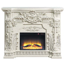 Zabrina - Fireplace - Antique White Finish - 49.6" - Atlantic Fine Furniture Inc