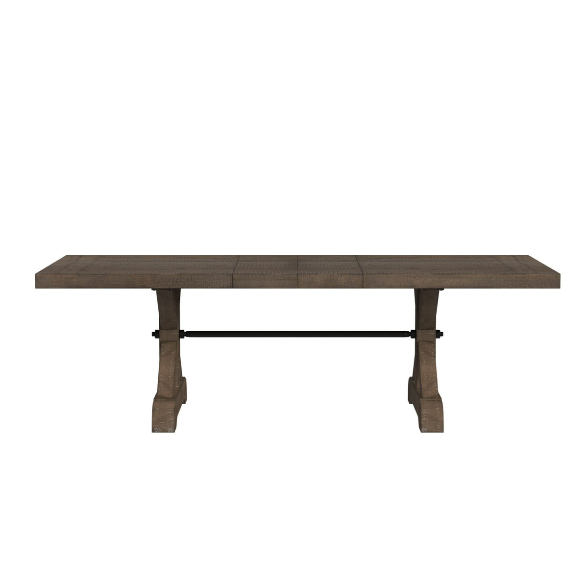 Yellowstone Dining Table With 2X12" Leaves in Gray by Elements International, view 8