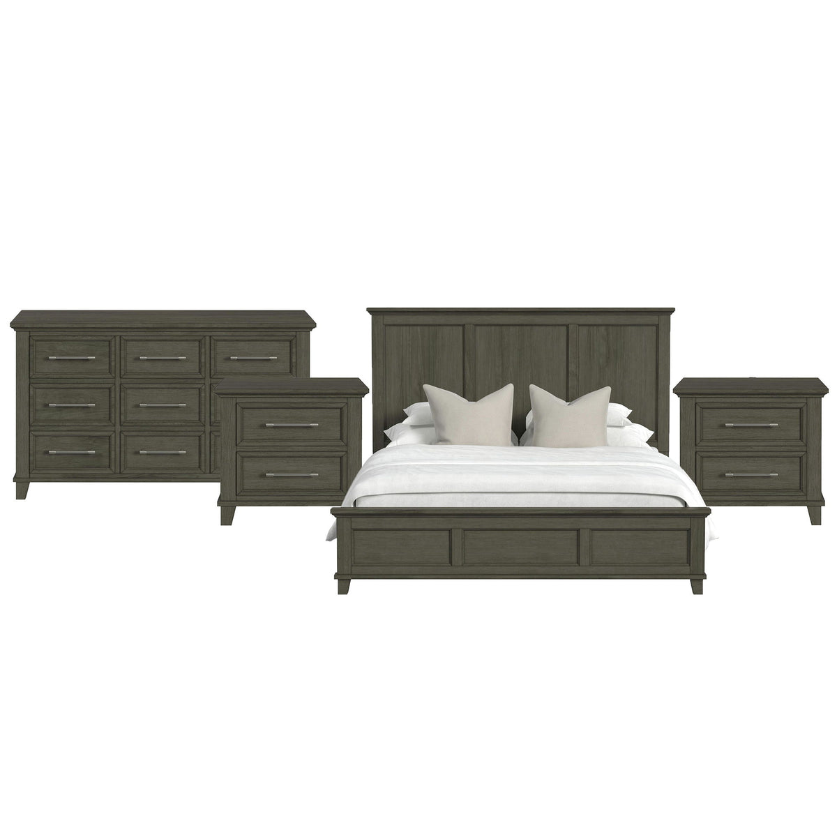 Canterbury Panel Bedroom Set in Dark Gray by Elements International, view 16