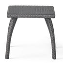 Luminant - Outdoor Side Table With Iron Frame - Gray