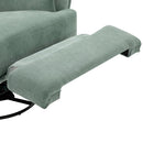Manual Swivel Recliner Rocker Chair With Adjustable Backrest