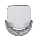 Outdoor Bar Height Metal Frame Counter Stools With Scallop Shaped Backrest & Water Resistant Cushions