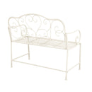 Sunnydaze - Outdoor Garden Bench - Matte White