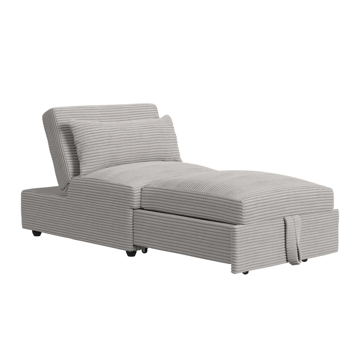 Pluto Chair With Kidney Pillow, Klik Klak And Pop Up in Coronado Gray by Elements International, view 13