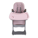 Adjustable Baby High Chair 0-6 Years, Portable Infant Feeding Seat With Safety Belt, Silent Lockable Wheels