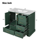 Traditional Bathroom Vanity With Soft Close Doors And Drawers