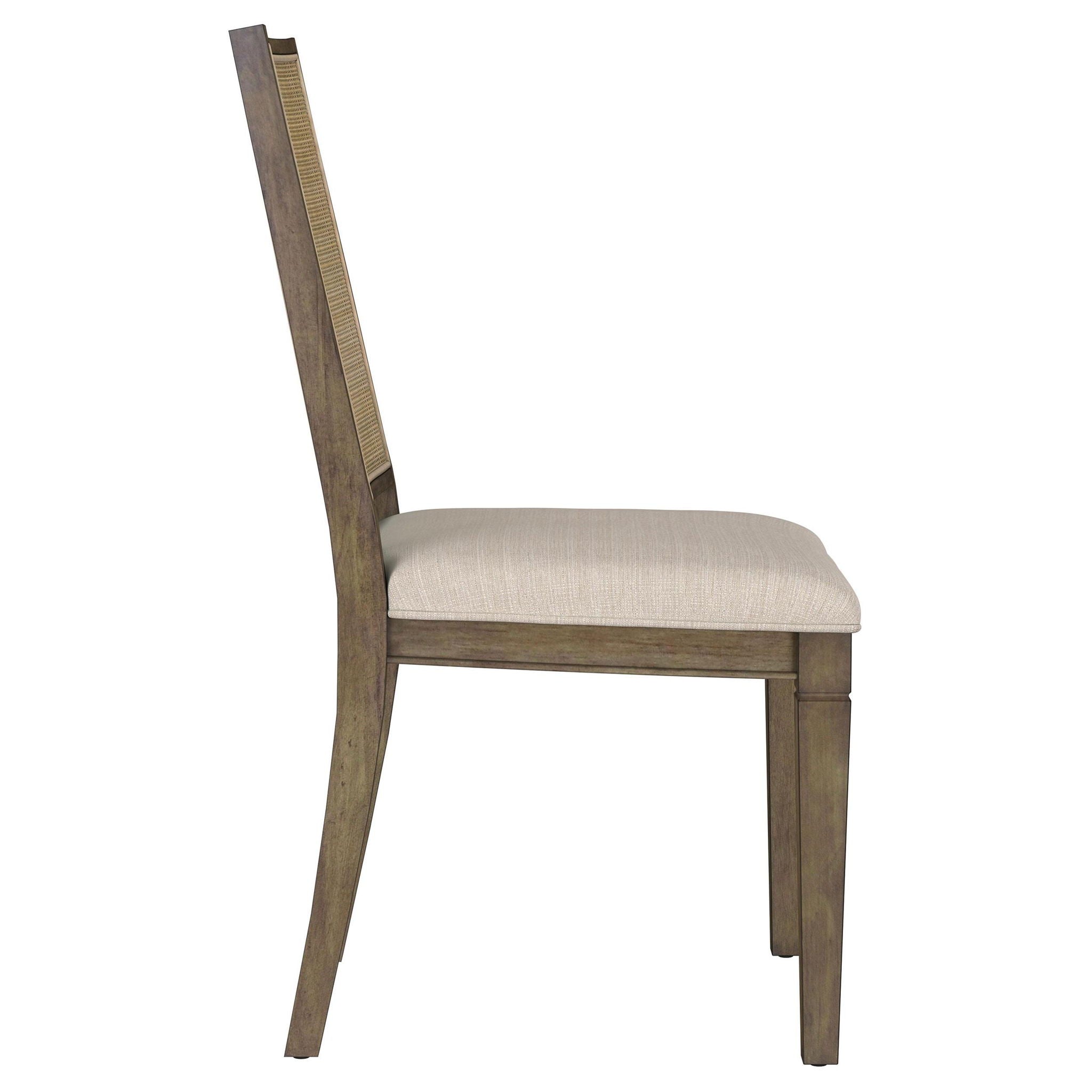 Matisse Woven Rattan Back Dining Side Chair Brown (Set of 2) - Atlantic Fine Furniture Melbourne FL