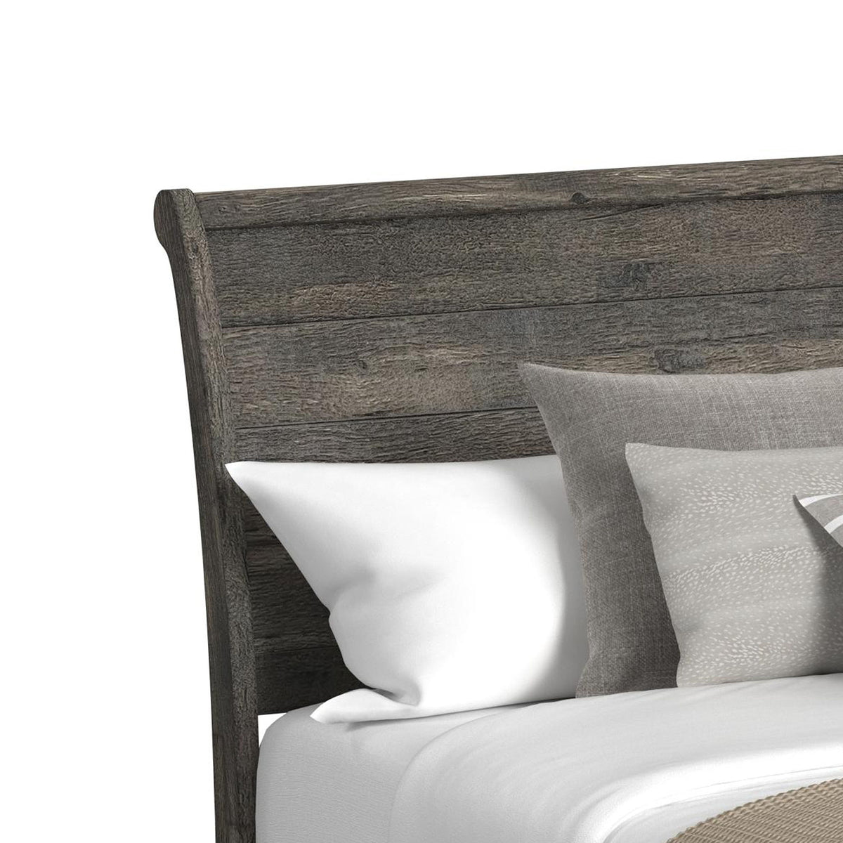 Park Ridge Sleigh Storage Bed in Dark Gray by Elements International, view 9
